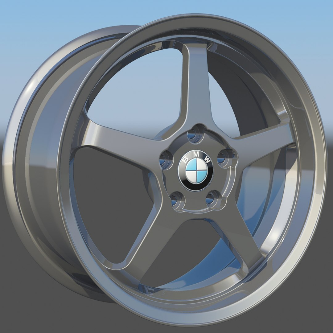 3d wheel rim 5 sport model