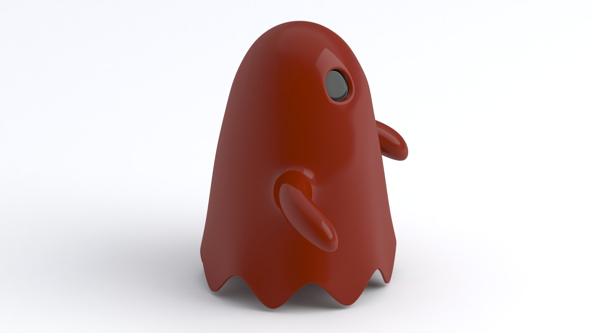 Little Cartoon Ghost Red 3D Model - TurboSquid 2500271