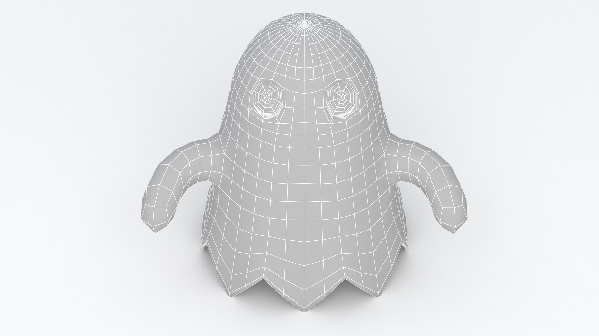 Little Cartoon Ghost Red 3D Model - TurboSquid 2500271