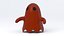 Little Cartoon Ghost Red 3D model