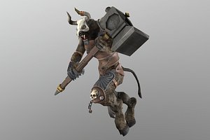 minotaur animations 3D model