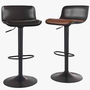 Adjustable Bar Stool 3D model