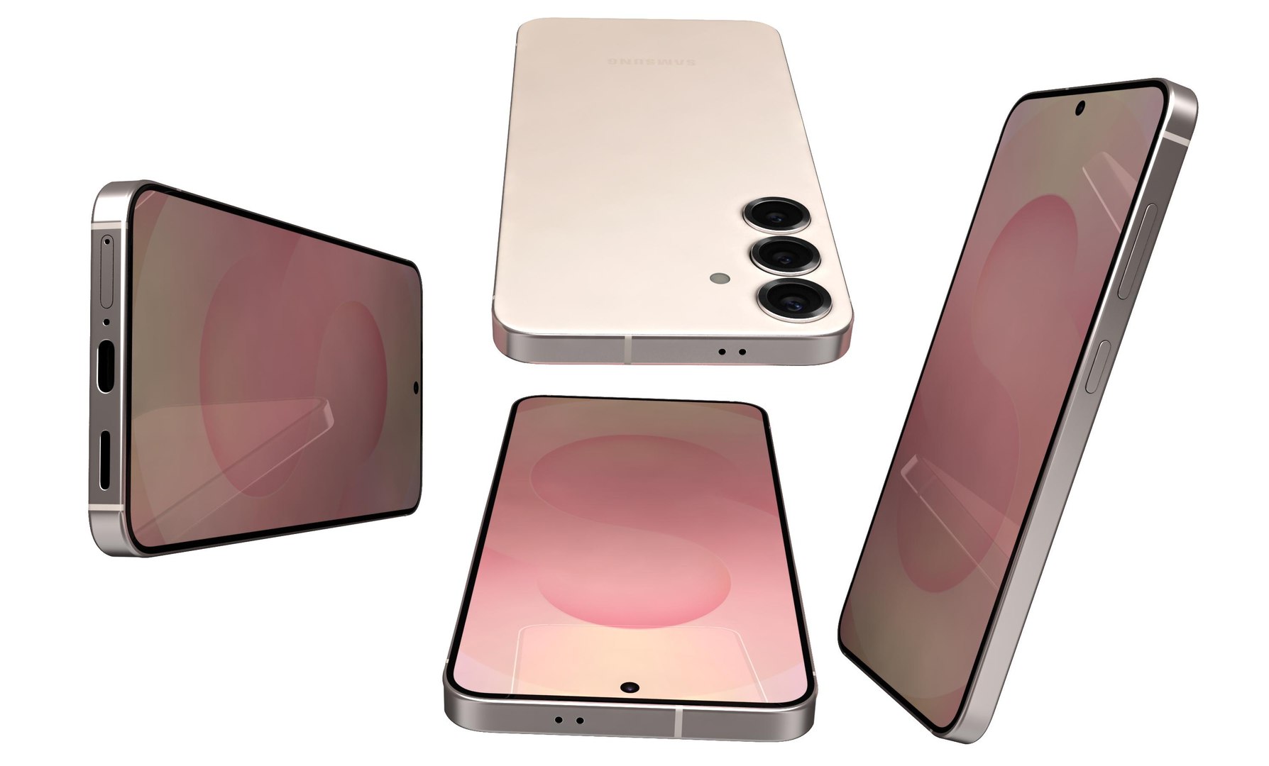 3D Samsung Galaxy S25 Plus Pinkgold - TurboSquid 2346229