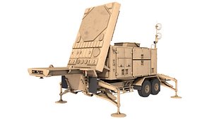 Patriot AN MPQ53 Radar Set Desert 3D model
