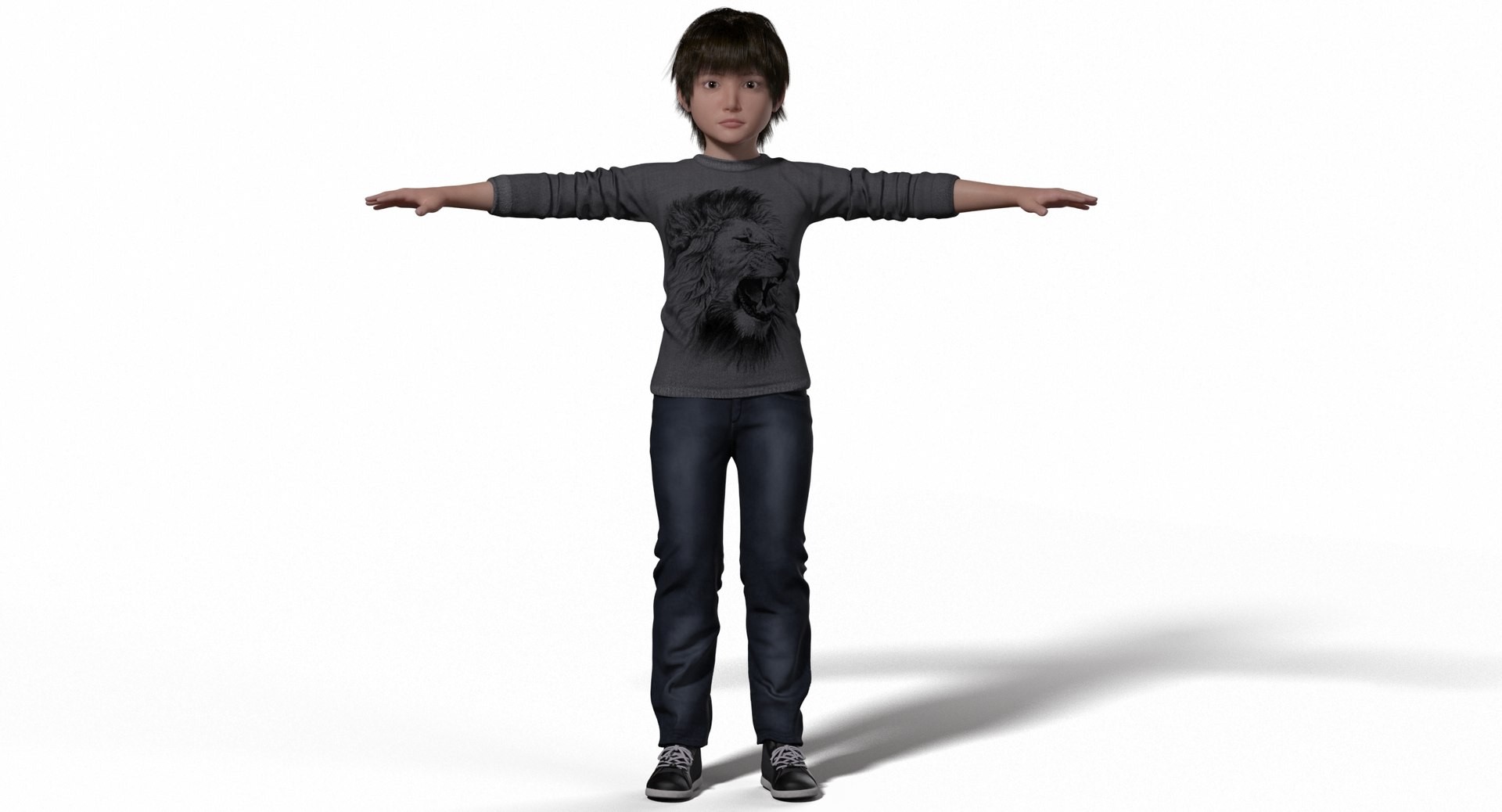 Lucas realistic child rig 3D | 1148900 | TurboSquid
