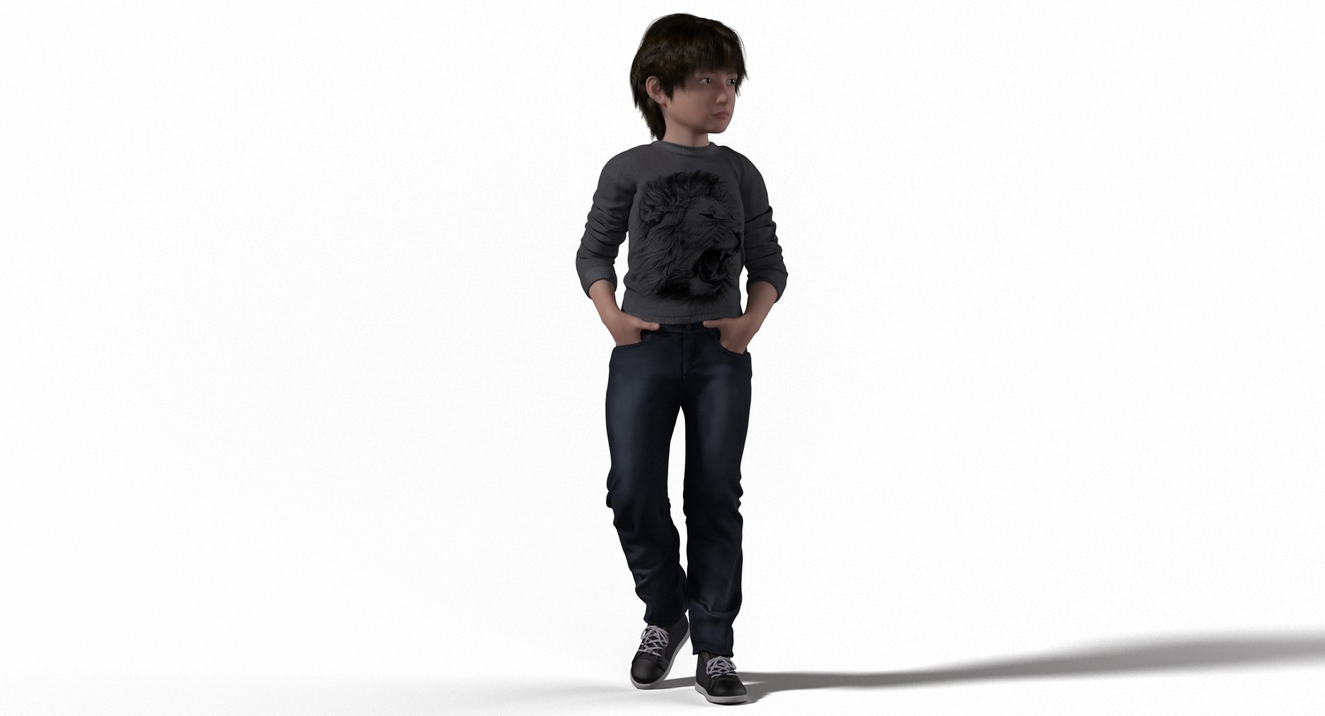 Lucas realistic child rig 3D | 1148900 | TurboSquid