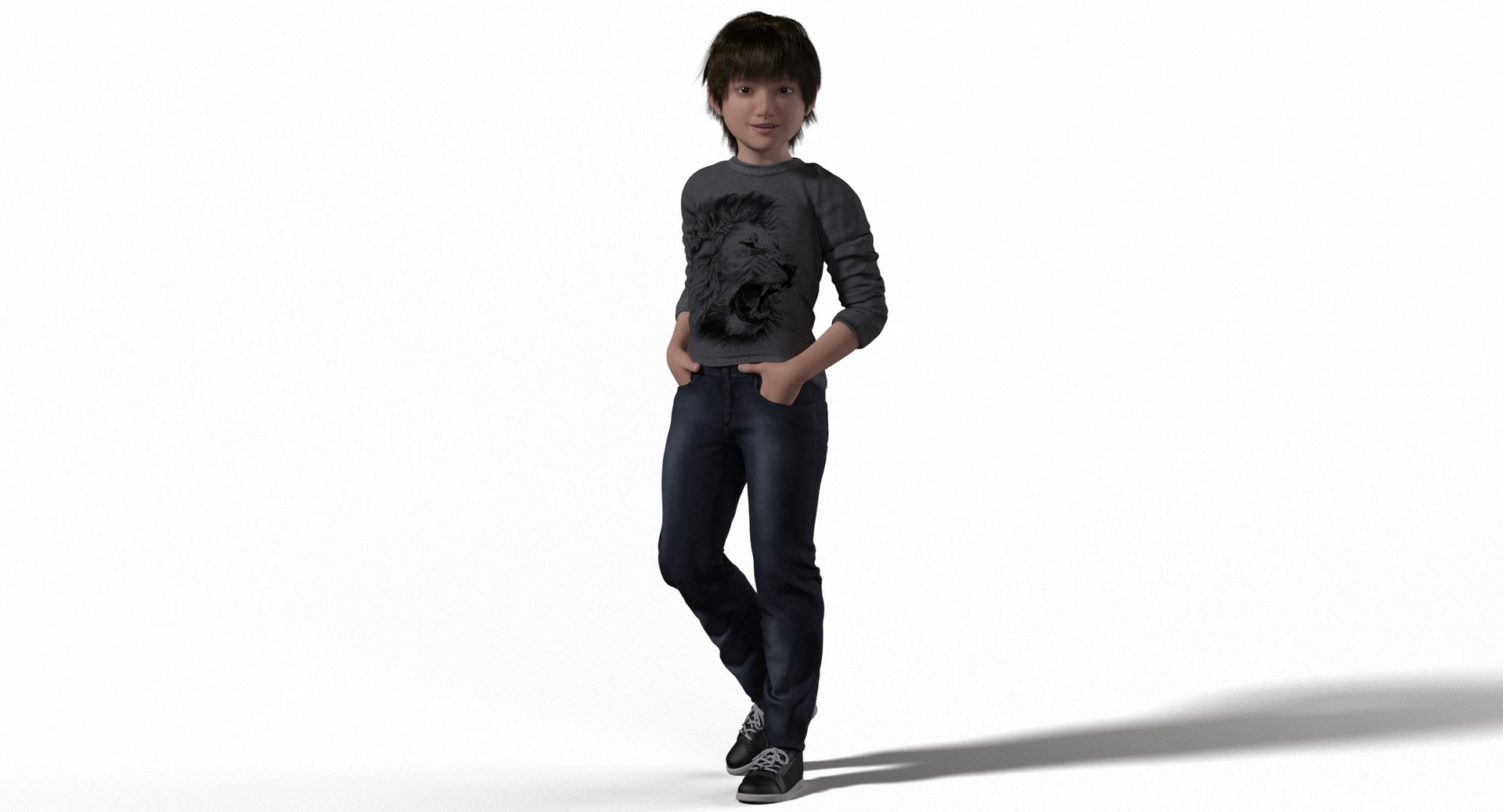 Lucas realistic child rig 3D | 1148900 | TurboSquid
