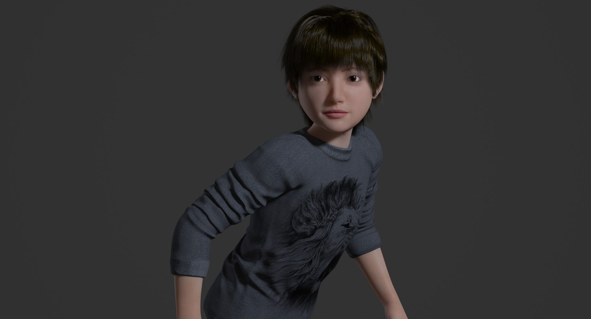 Lucas realistic child rig 3D | 1148900 | TurboSquid