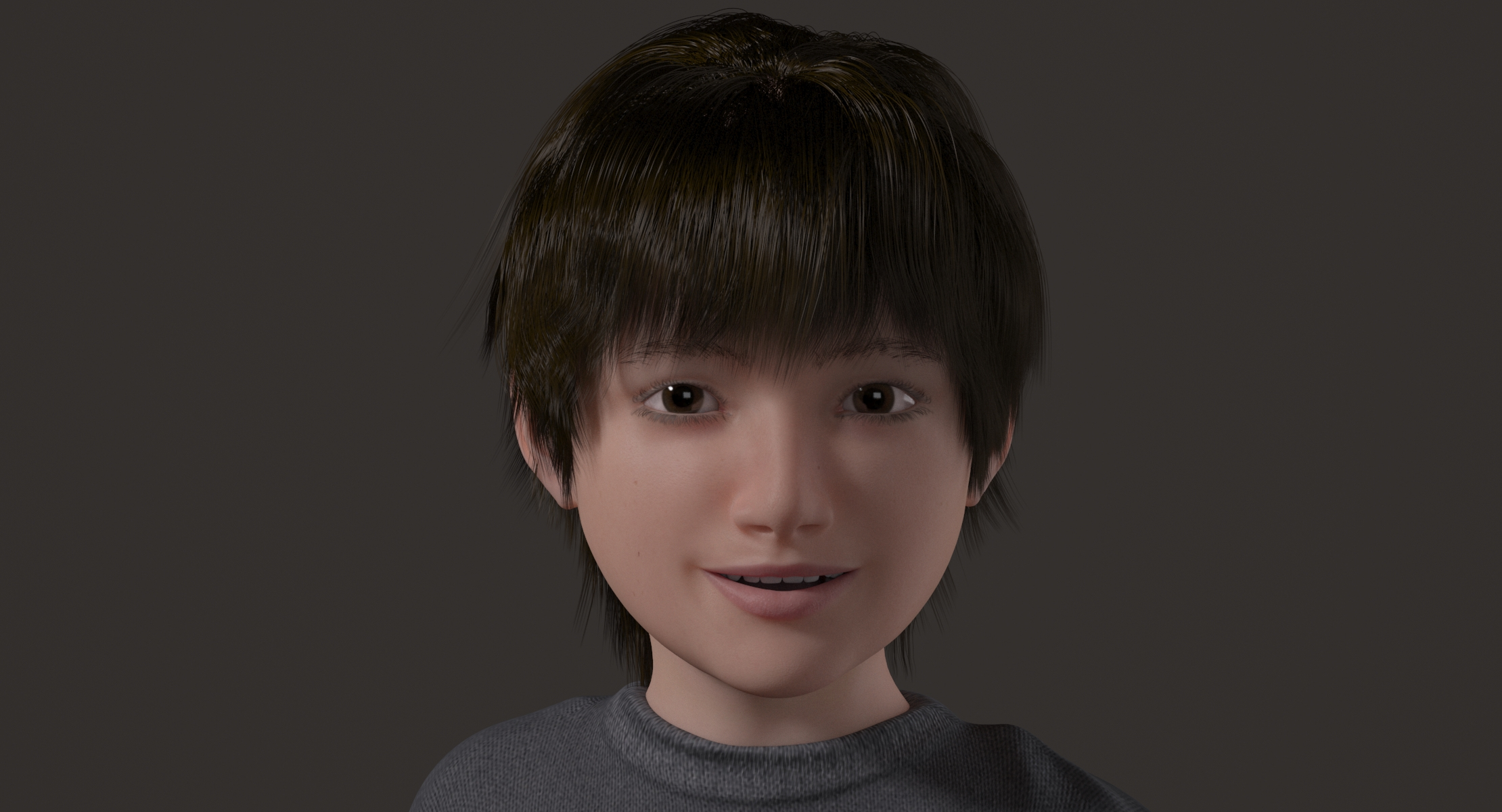 Lucas realistic child rig 3D | 1148900 | TurboSquid