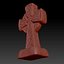 stylized cemetery cross halloween 3d model