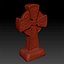 stylized cemetery cross halloween 3d model