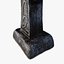stylized cemetery cross halloween 3d model