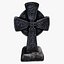 stylized cemetery cross halloween 3d model