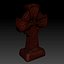stylized cemetery cross halloween 3d model