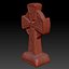 stylized cemetery cross halloween 3d model