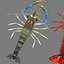 3D model shrimp animal crustacean