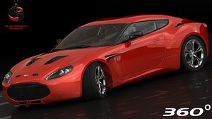 3d aston martin v12 zagato