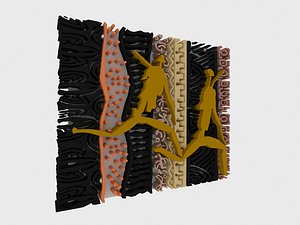 Hunters  Freestanding  Room Screen Divider 3D model