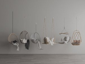 Hanging Swing Chairs  Hanging Chair Series 3D model