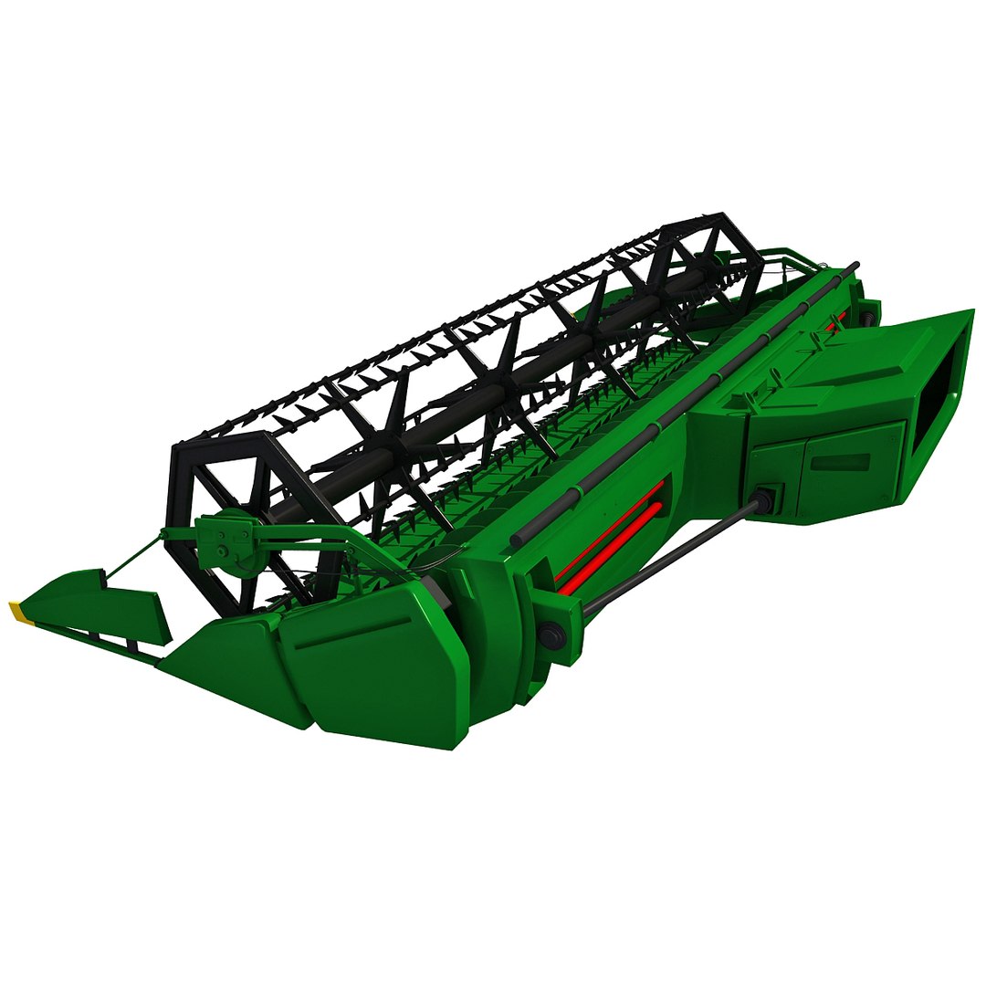 Combine Threshing Machine 3d Model