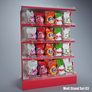 3d detergent stand mall