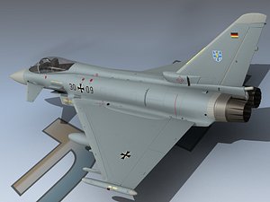 eurofighter typhoon germany german 3d model