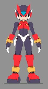 Mega Man Z Low Poly