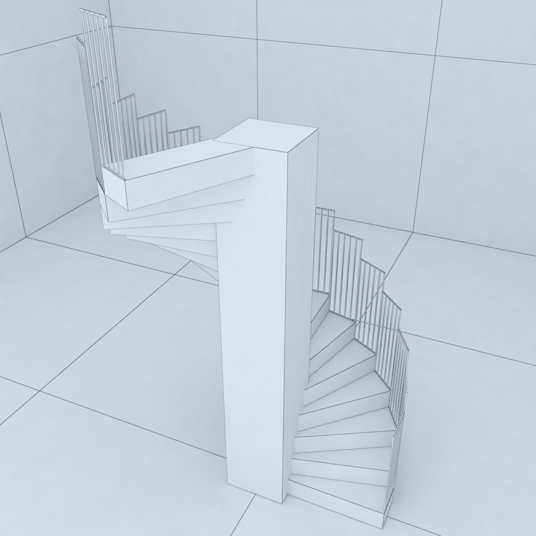 3d stairs architectural design