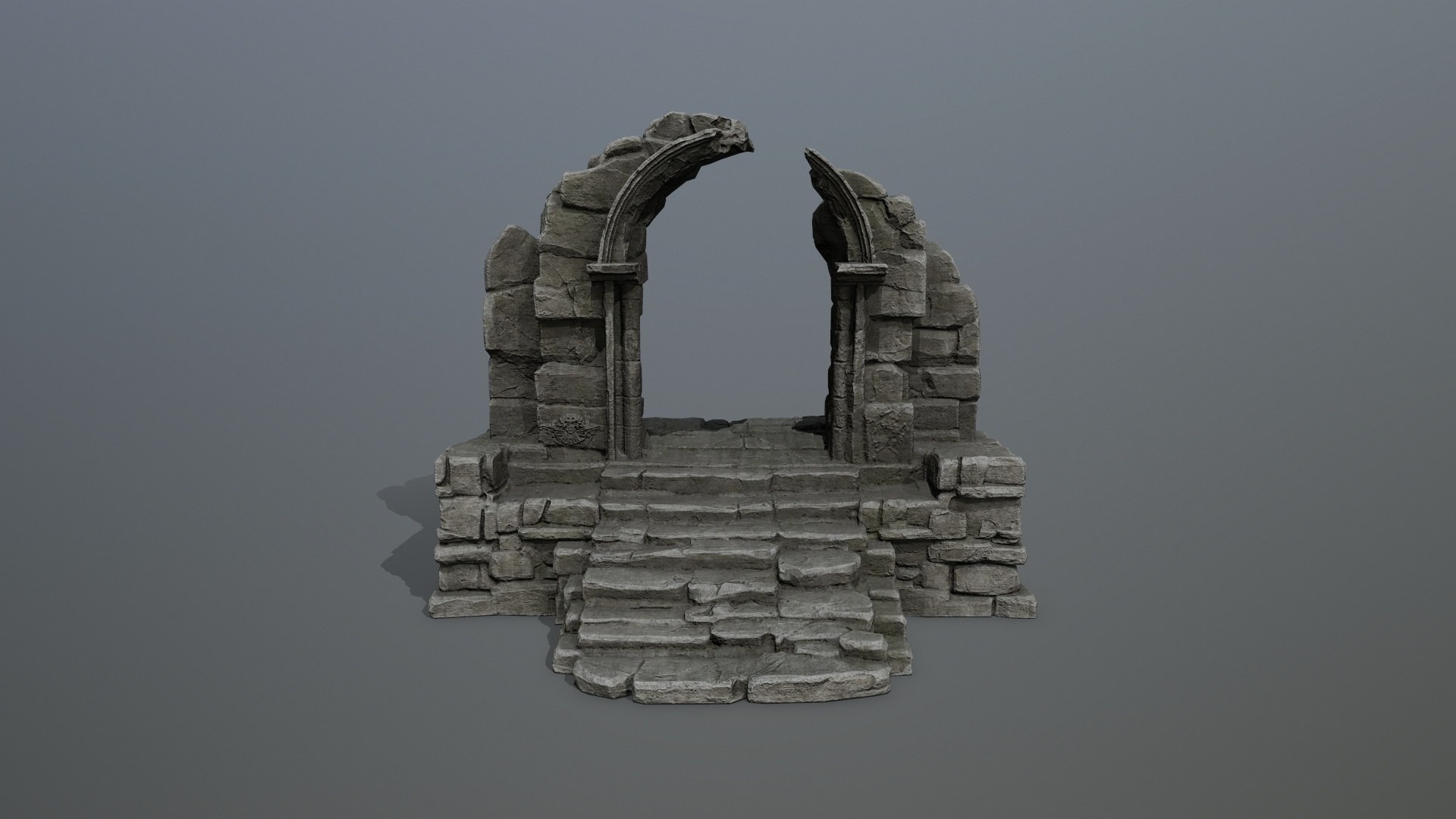 3D Rock Gate - TurboSquid 2368586