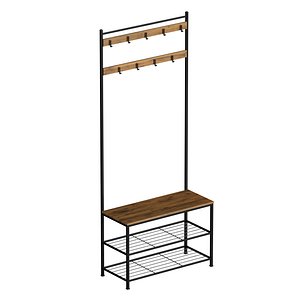 3D Hanger wardrobe shoe rack for hallway model