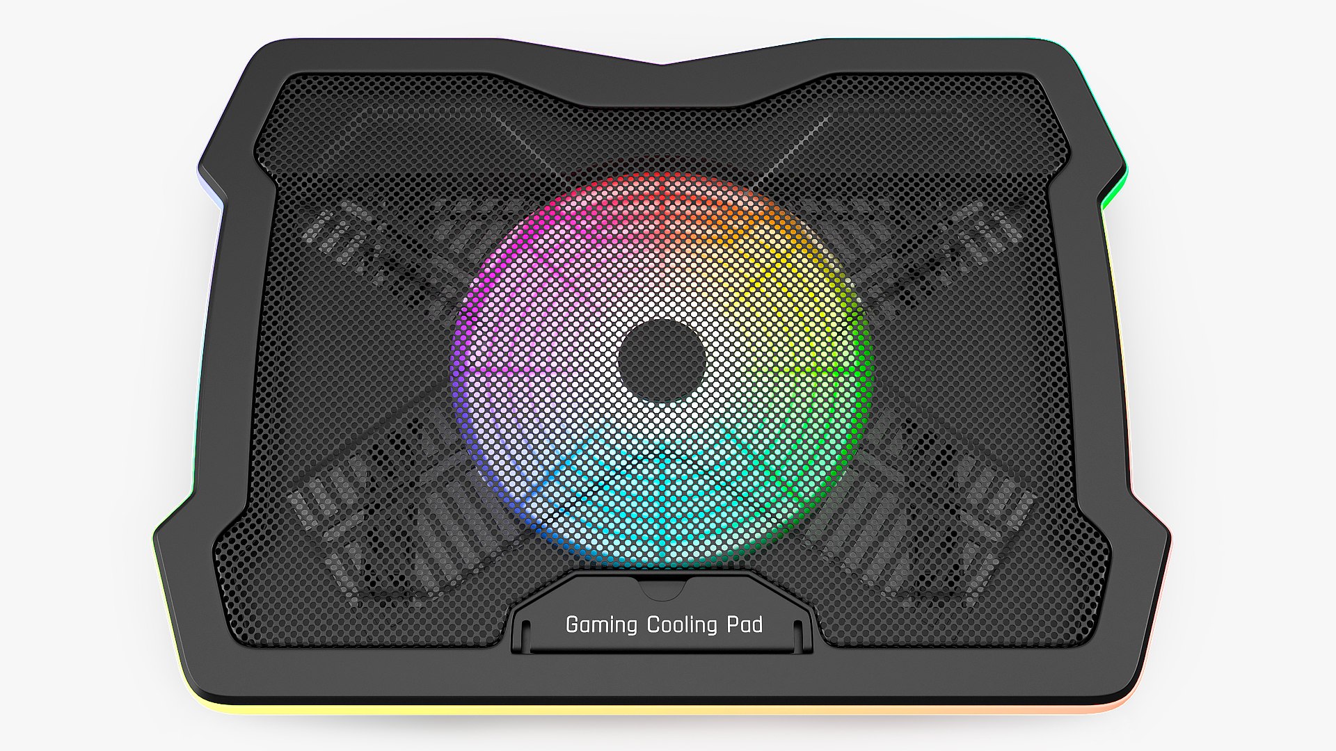 Gaming Laptop Cooler with RGB Fan 3D model preview