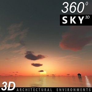 Sky 3D Sunset 045