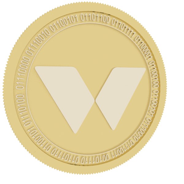 3D model twins coin gold