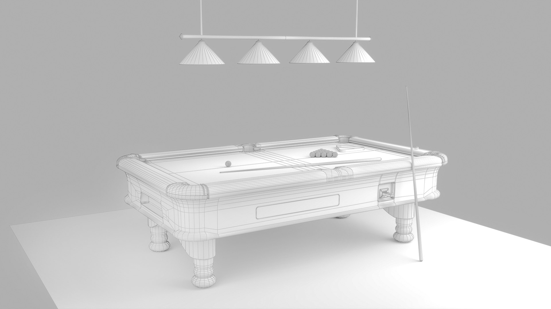 3D Pool Table Worn Out Low-poly 3D Model - TurboSquid 2018306