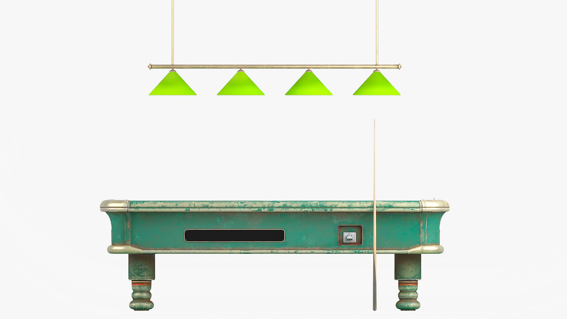 3D Pool Table Worn Out Low-poly 3D Model - TurboSquid 2018306