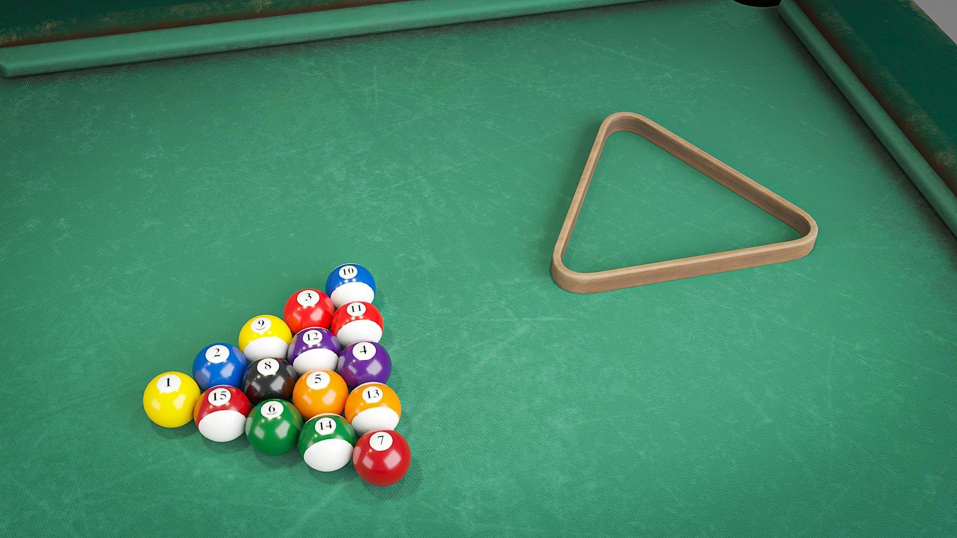 3D Pool Table Worn Out Low-poly 3D Model - TurboSquid 2018306
