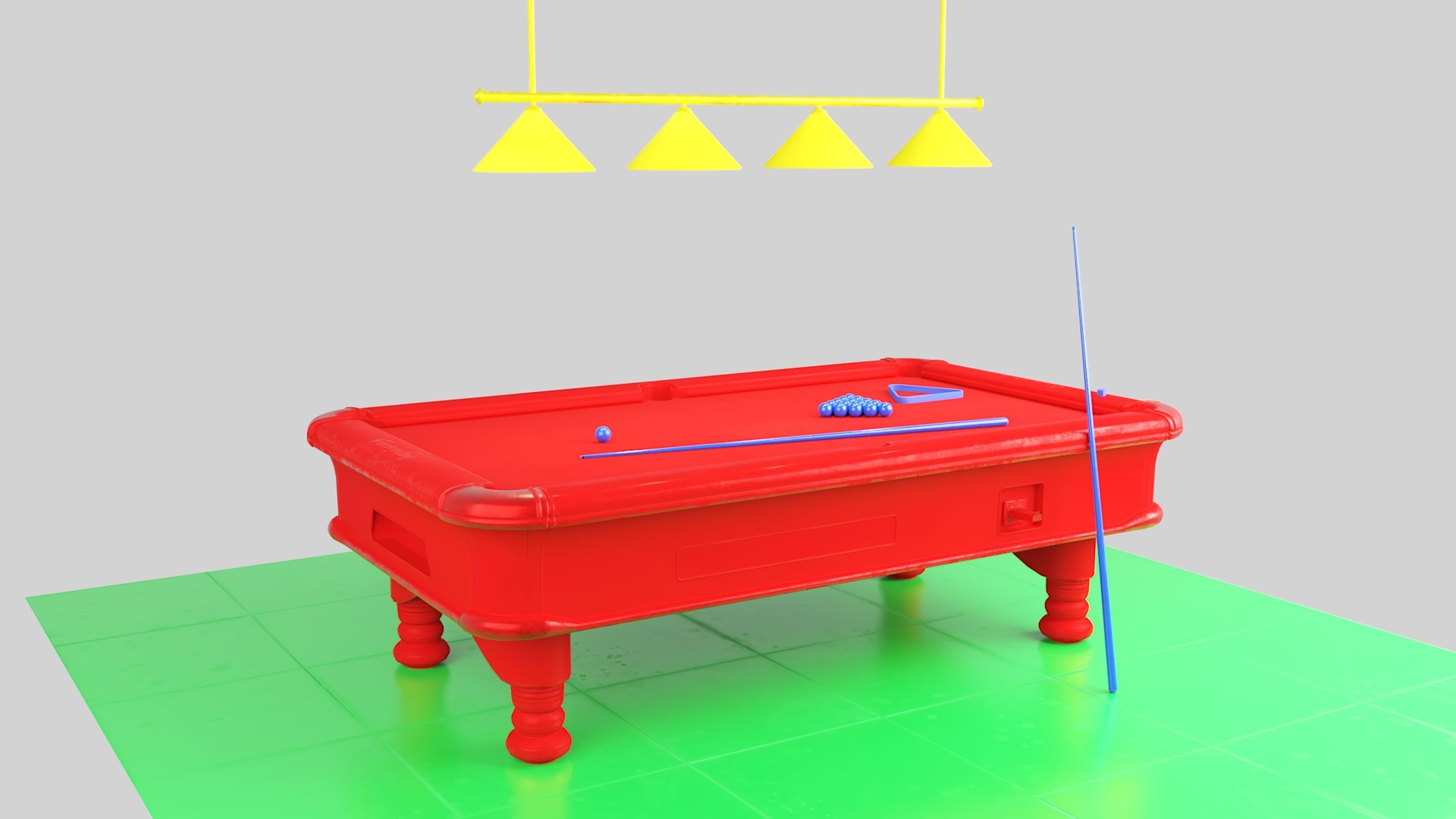 3D Pool Table Worn Out Low-poly 3D Model - TurboSquid 2018306