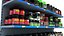 3D model sports store nutrition shelves