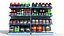 3D model sports store nutrition shelves