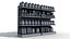 3D model sports store nutrition shelves