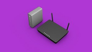 modem router 3D