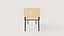 Modern Oak TV Stand with Lattice Cabinet Doors