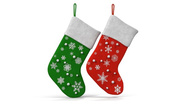 christmas socks 2 3d max