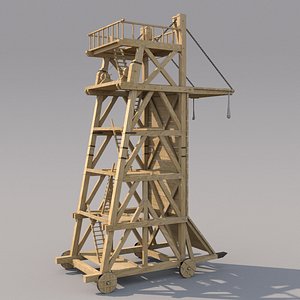 3d model medieval siegetower