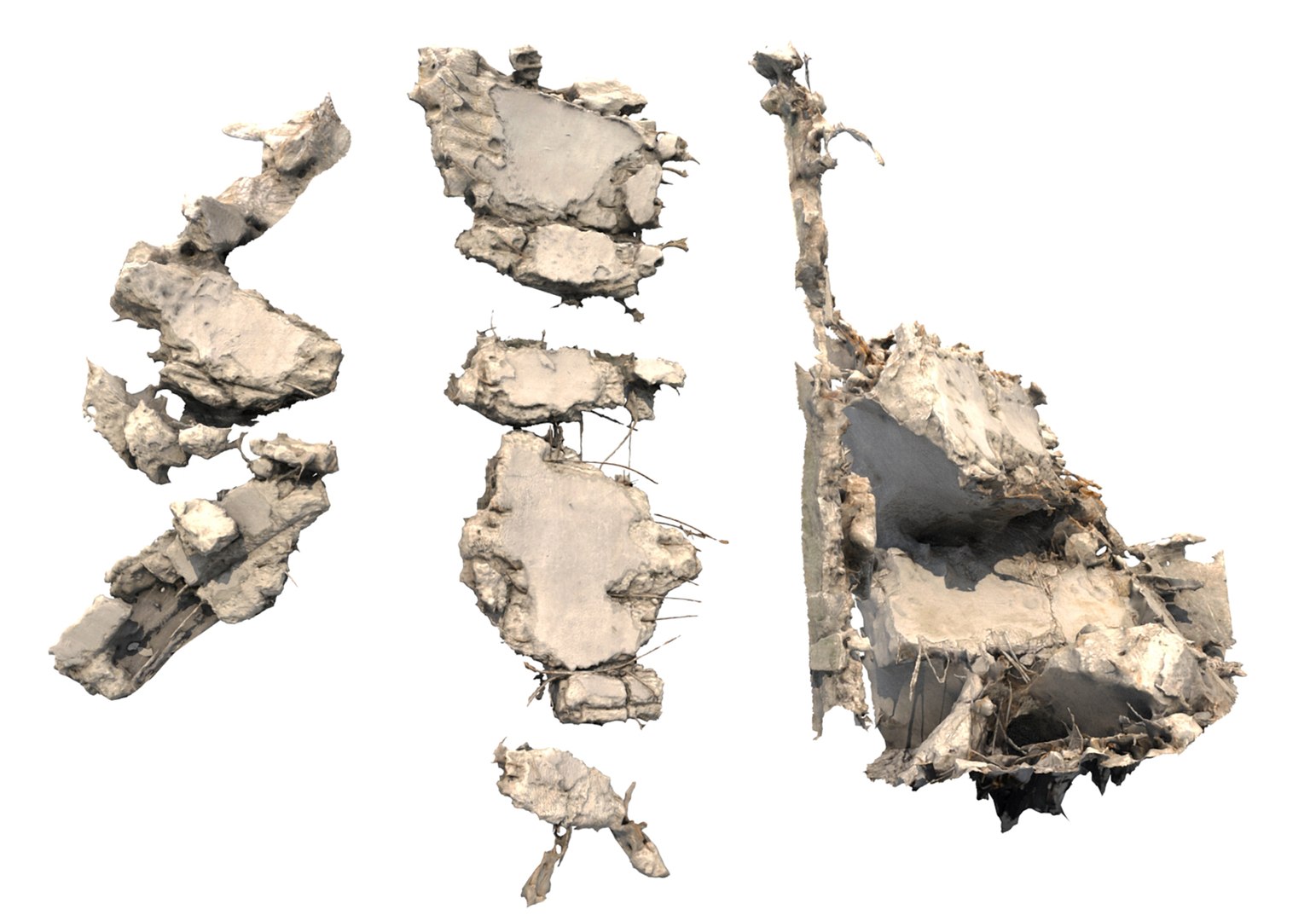 Concrete Rubble Buildings Mega Pack model https://p.turbosquid.com/ts-thumb/qp/SK10fI/z5/23/jpg/1619158248/1920x1080/fit_q87/63f86af82be25d9a9c982e53ca43e24c4428d6b0/23.jpg