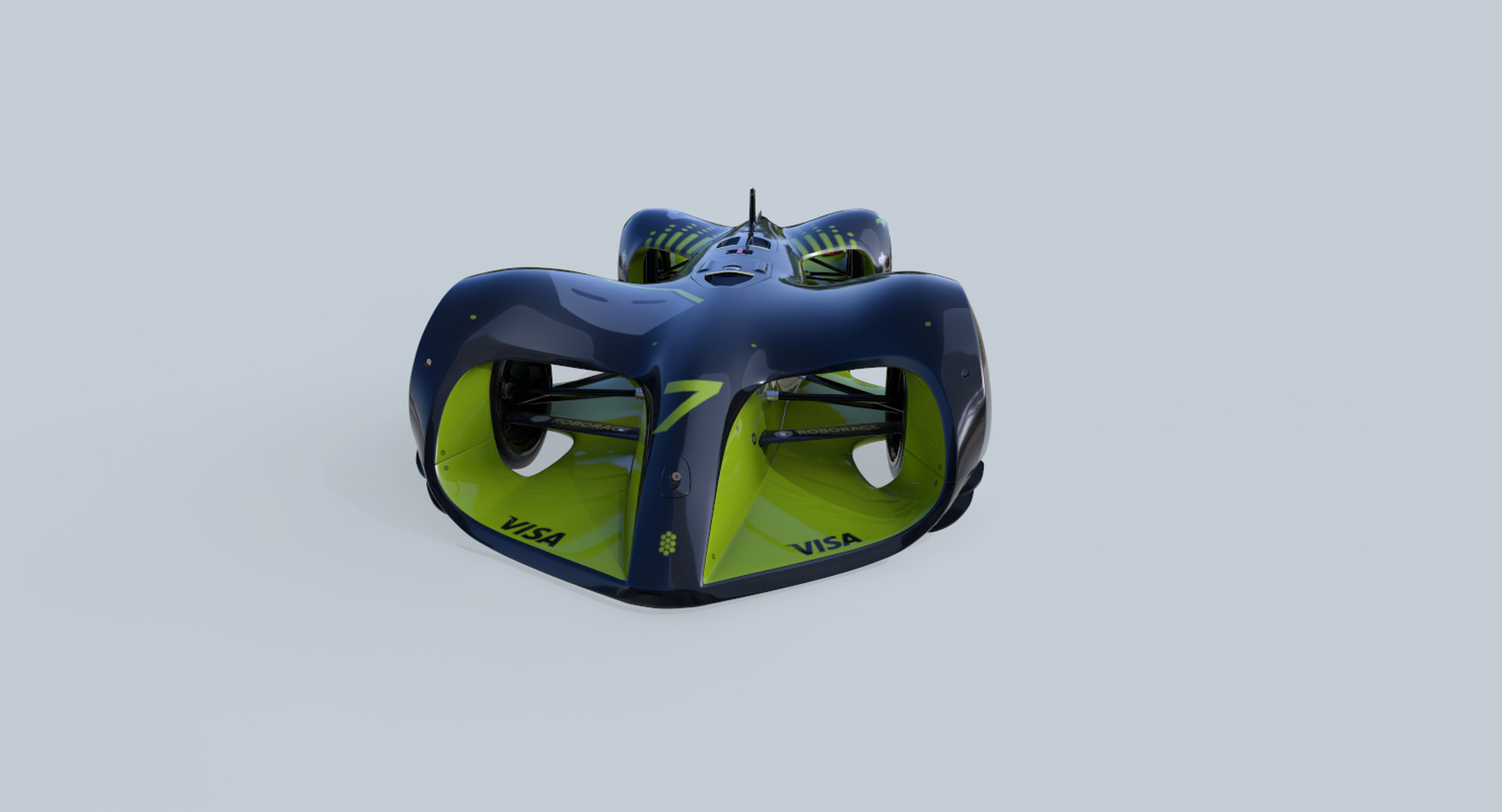 Autonomous Racing Car Roborace 3d Model 