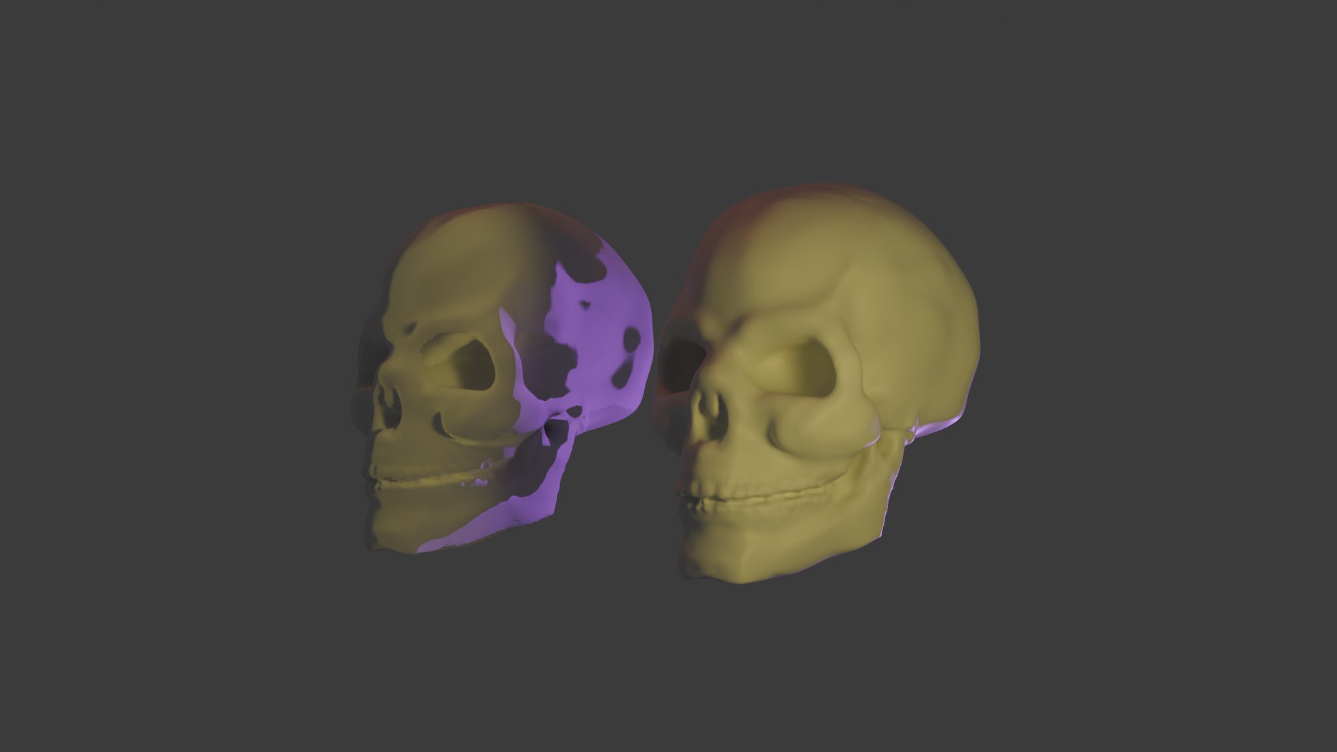 Human Skull - Low Poly Bake With UV Mapping Normal Map FBX PNG Model ...