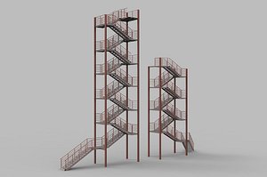 metal stairs model