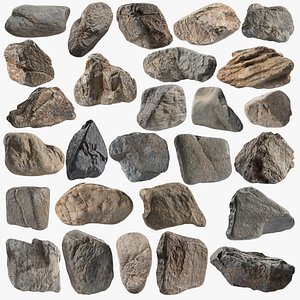 3D River Stones Collection StemCell