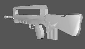 3ds max famas rifle